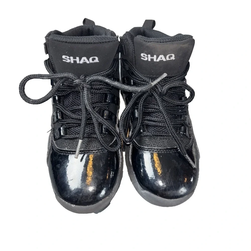 Shaq Sneakers Solid Black High Top Boys Size 13M Kids